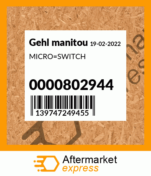 MICRO_SWITCH 0000802944