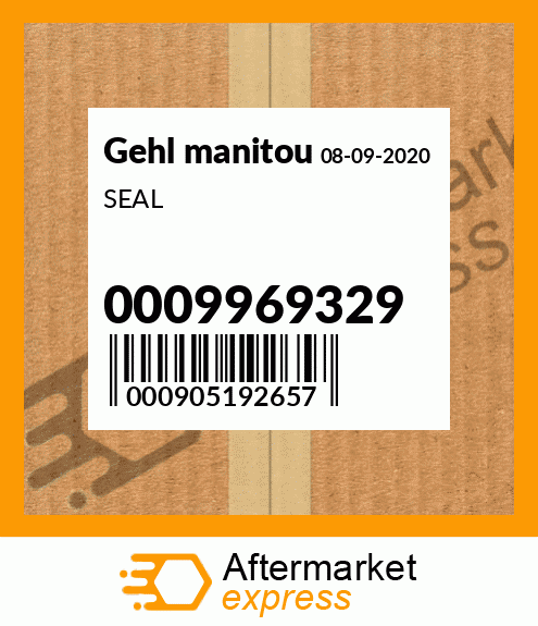 Spare part 0009969329 + SEAL