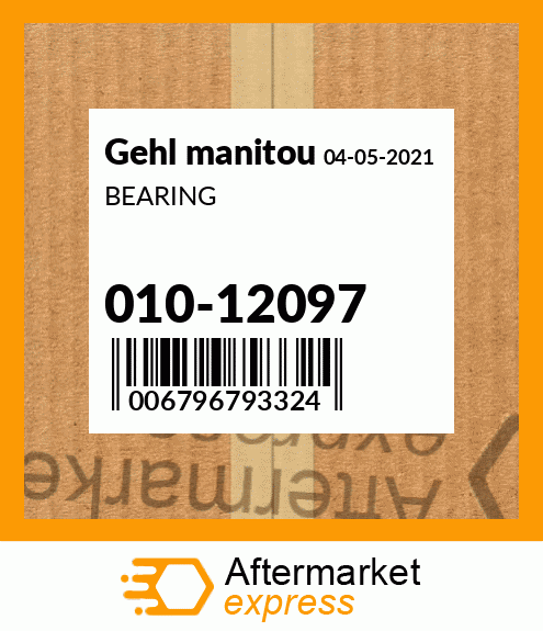 Spare part 010-12097 + BEARING