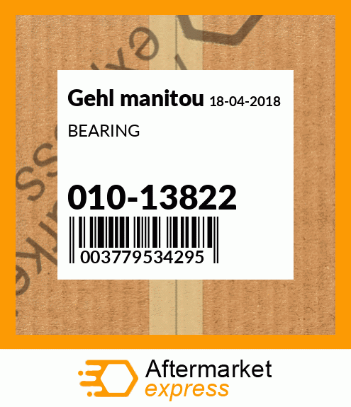 Spare part 010-13822 + BEARING