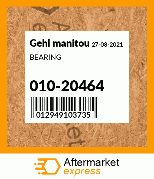 Spare part 010-20464 + BEARING