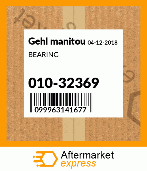 Spare part 010-32369 + BEARING