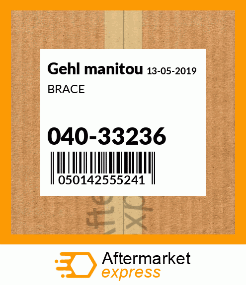 Spare part 040-33236 + BRACE