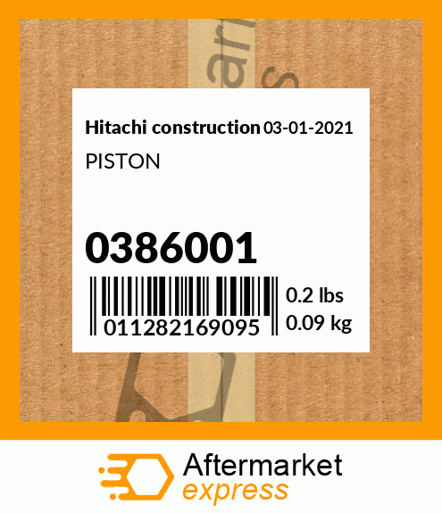 Spare part 0386001 + PISTON