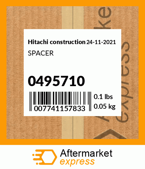 Spare part 0495710 + SPACER