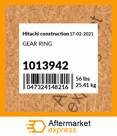 Spare part 1013942 + GEAR RING