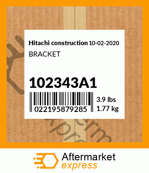 Spare part 102343A1 + BRACKET