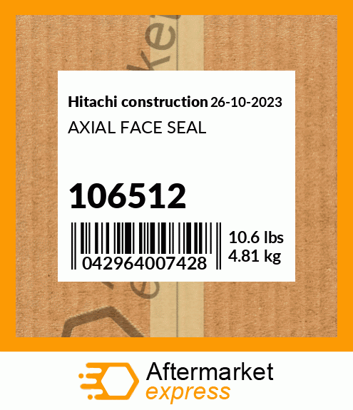 Spare part 106512 + AXIAL FACE SEAL