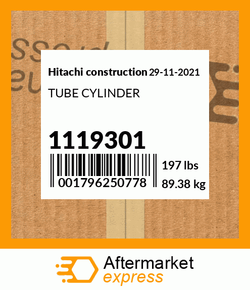 Spare part 1119301 + TUBE CYLINDER