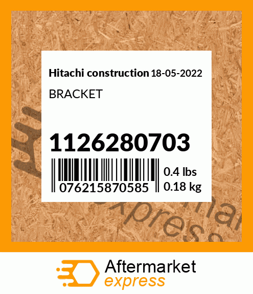 Spare part 1126280703 + BRACKET