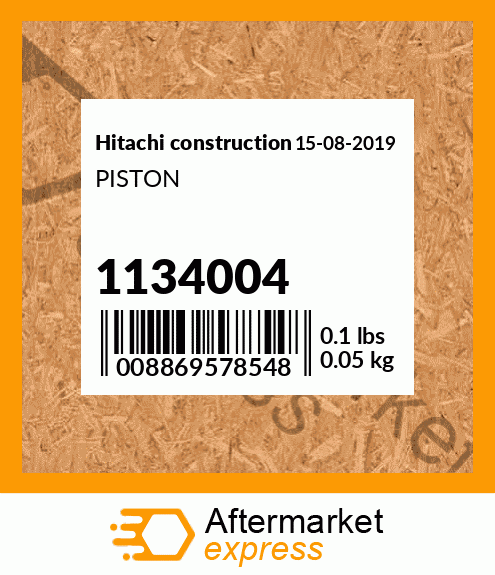 Spare part 1134004 + PISTON