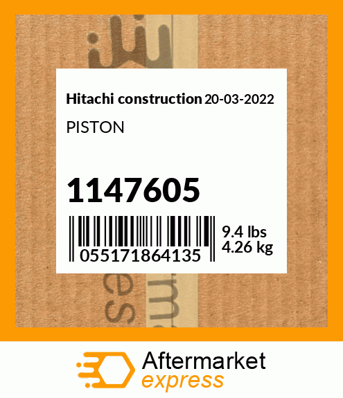 Spare part 1147605 + PISTON