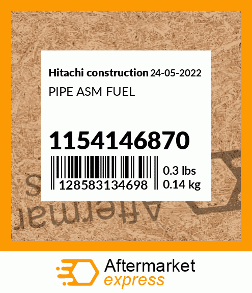 Spare part 1154146870 + PIPE ASM FUEL