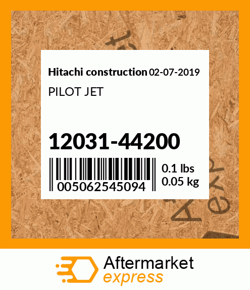 Spare part 12031-44200 + PILOT JET