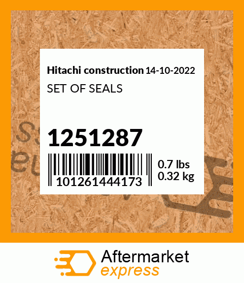 Spare part 1251287 + SET OF SEALS