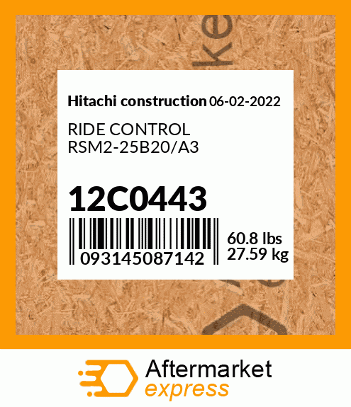 Spare part 12C0443 + RIDE CONTROL RSM2-25B20/A3