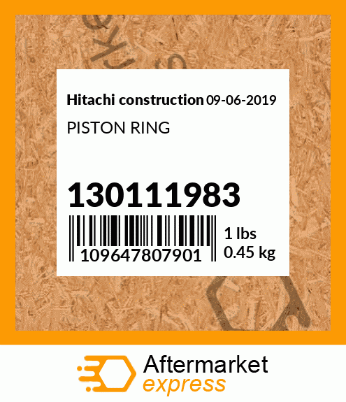 Spare part 130111983 + PISTON RING