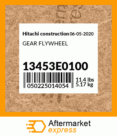 Spare part 13453E0100 + GEAR FLYWHEEL