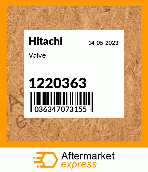 Spare part 1220363 + Valve