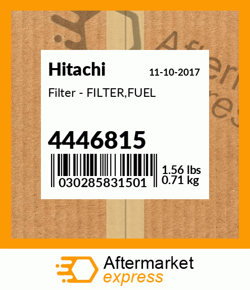 Spare part 4446815 + Filter - FILTER,FUEL