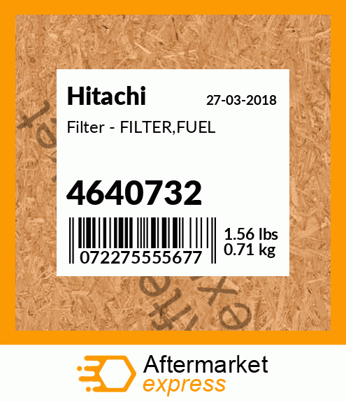 Spare part 4640732 + Filter - FILTER,FUEL