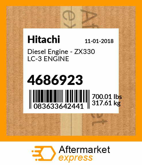 4686923 - Diesel Engine - ZX330 LC-3 ENGINE fits Hitachi | Price 