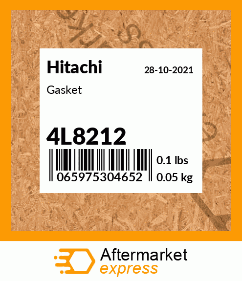 Spare part 4L8212 + Gasket