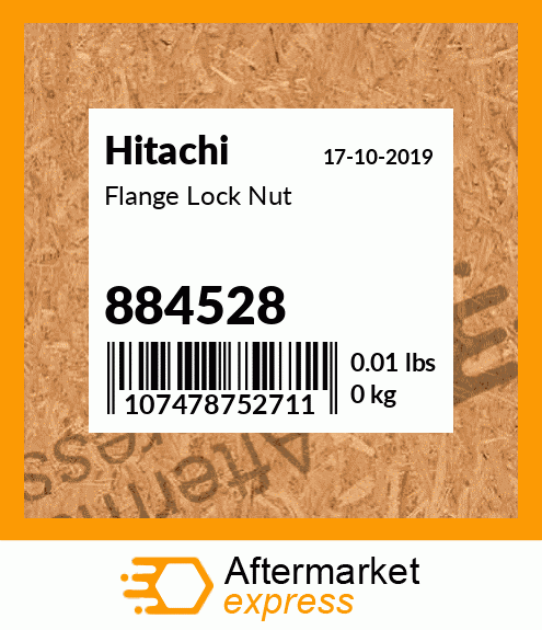 Spare part 884528 + Flange Lock Nut