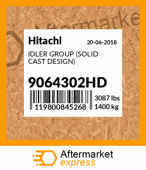 Spare part 9064302HD + IDLER GROUP (SOLID CAST DESIGN)