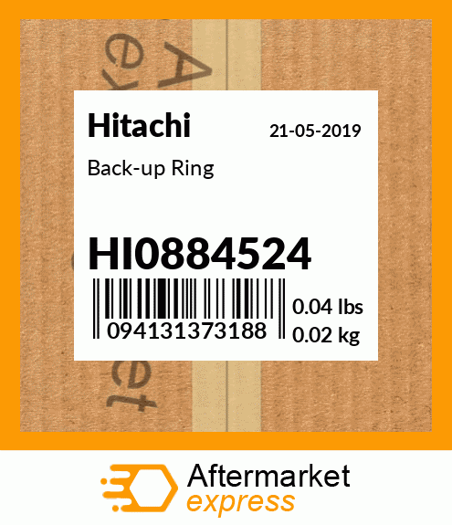 Spare part HI0884524 + Back-up Ring