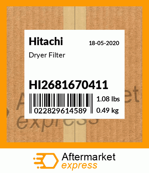 Spare part HI2681670411 + Dryer Filter