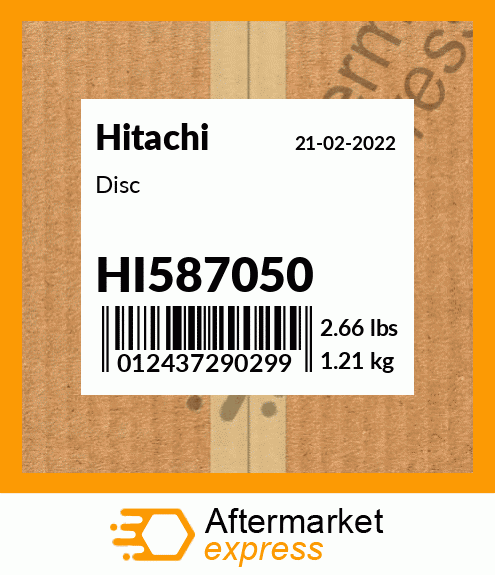 Spare part HI587050 + Disc