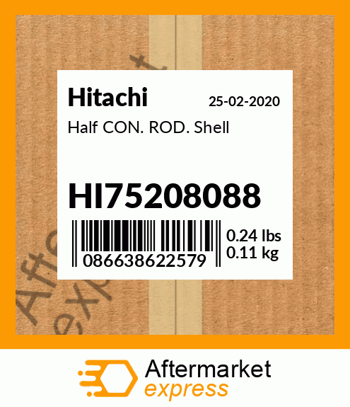 Spare part HI75208088 + Half CON. ROD. Shell