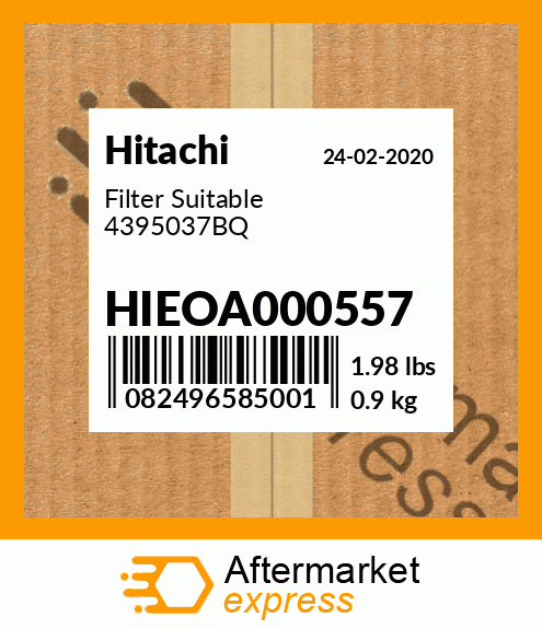 Spare part HIEOA000557 + Filter Suitable 4395037BQ