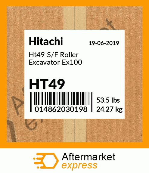 Spare part HT49 + Ht49 S/F Roller Excavator Ex100