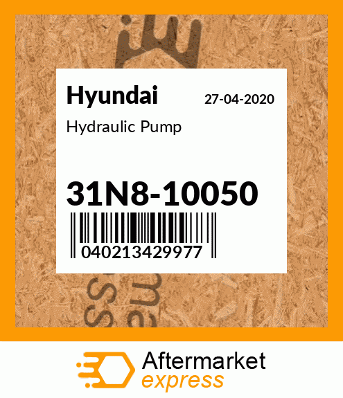 Spare part 31N8-10050 + Hydraulic Pump