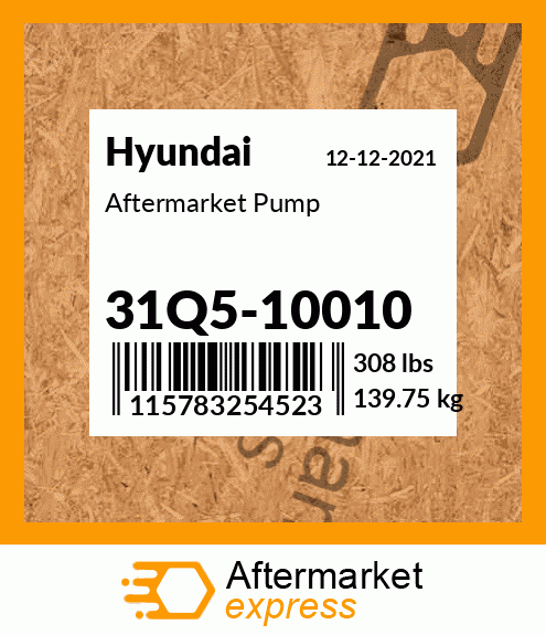 Spare part 31Q5-10010 + Aftermarket Pump