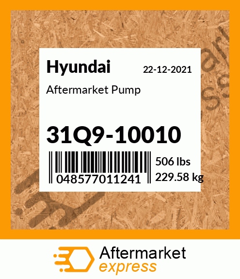 Spare part 31Q9-10010 + Aftermarket Pump