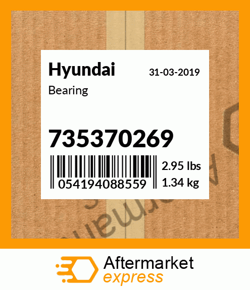 Spare part 735370269 + Bearing