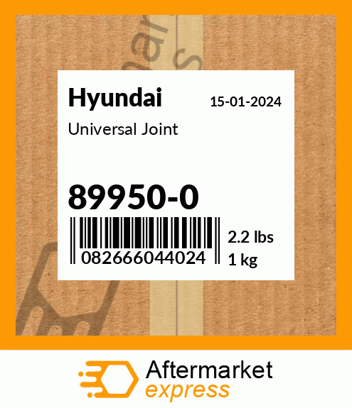 Spare part 89950-0 + Universal Joint