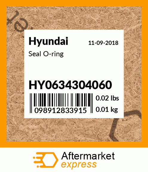 Spare part HY0634304060 + Seal O-ring