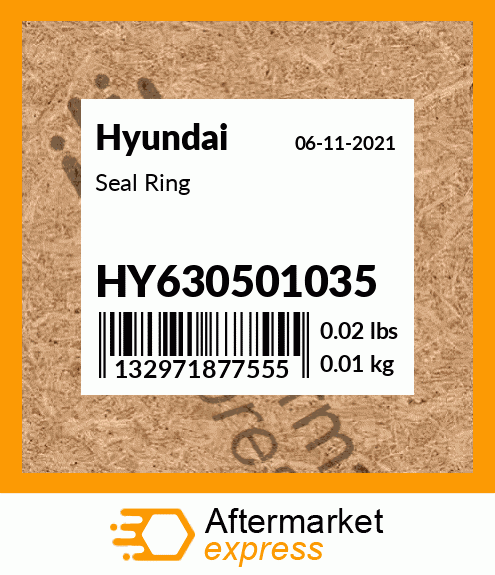 Spare part HY630501035 + Seal Ring