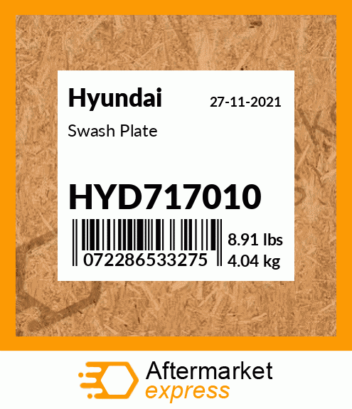 Spare part HYD717010 + Swash Plate