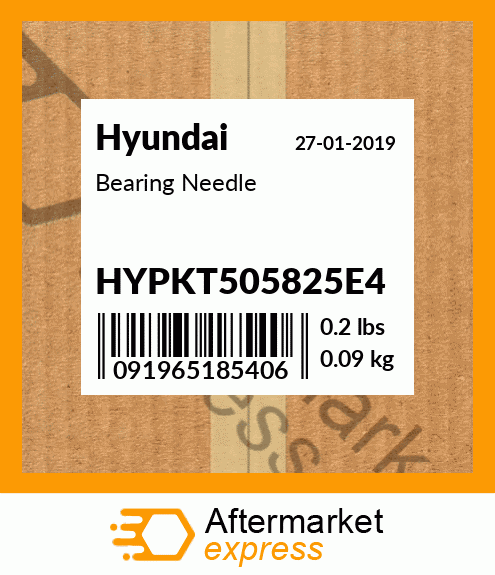 Spare part HYPKT505825E4 + Bearing Needle