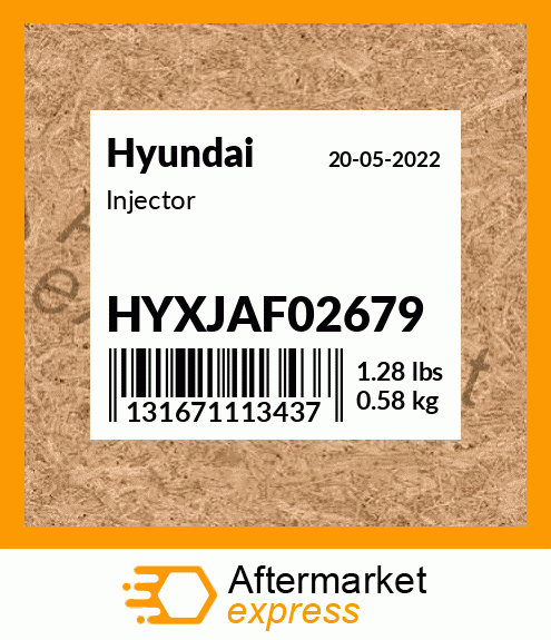 Spare part HYXJAF02679 + Injector