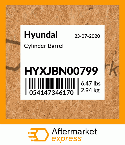 Spare part HYXJBN00799 + Cylinder Barrel