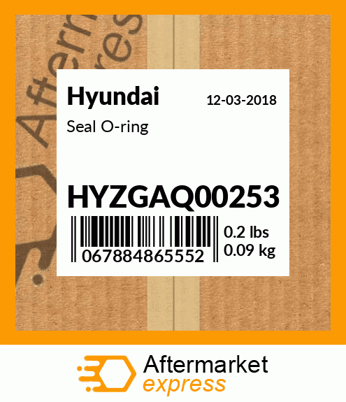 Spare part HYZGAQ00253 + Seal O-ring