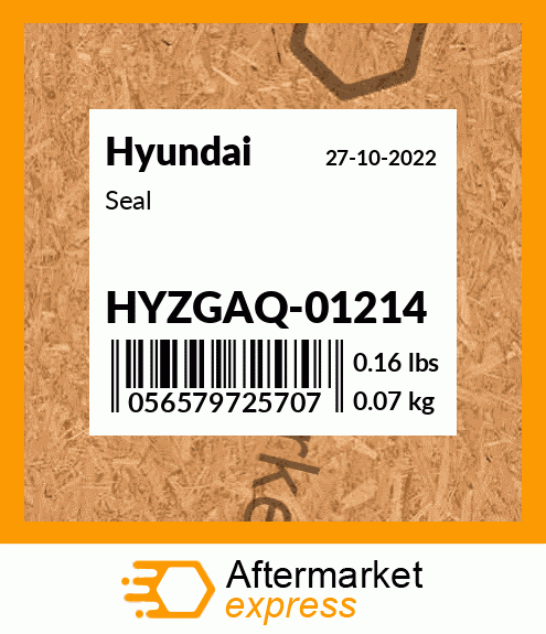 Spare part HYZGAQ01214 + Seal