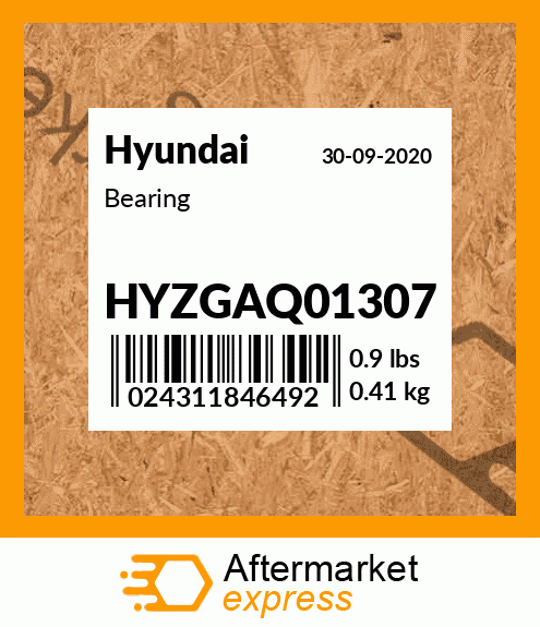 Spare part HYZGAQ01307 + Bearing