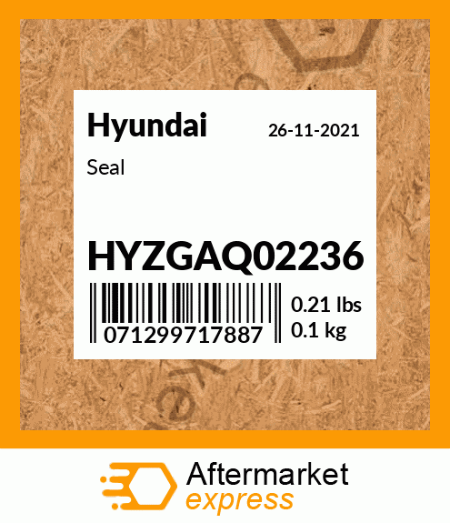 Spare part HYZGAQ02236 + Seal